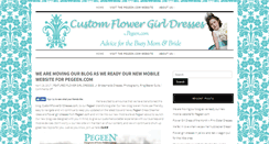 Desktop Screenshot of customflowergirldresses.com