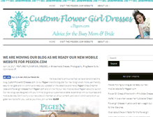 Tablet Screenshot of customflowergirldresses.com